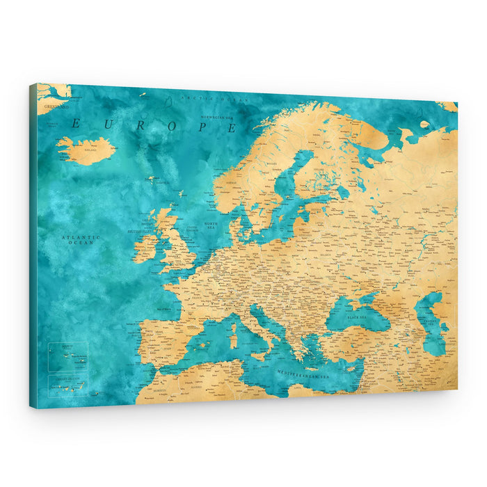 Vintage Europe Map – Canvas Print