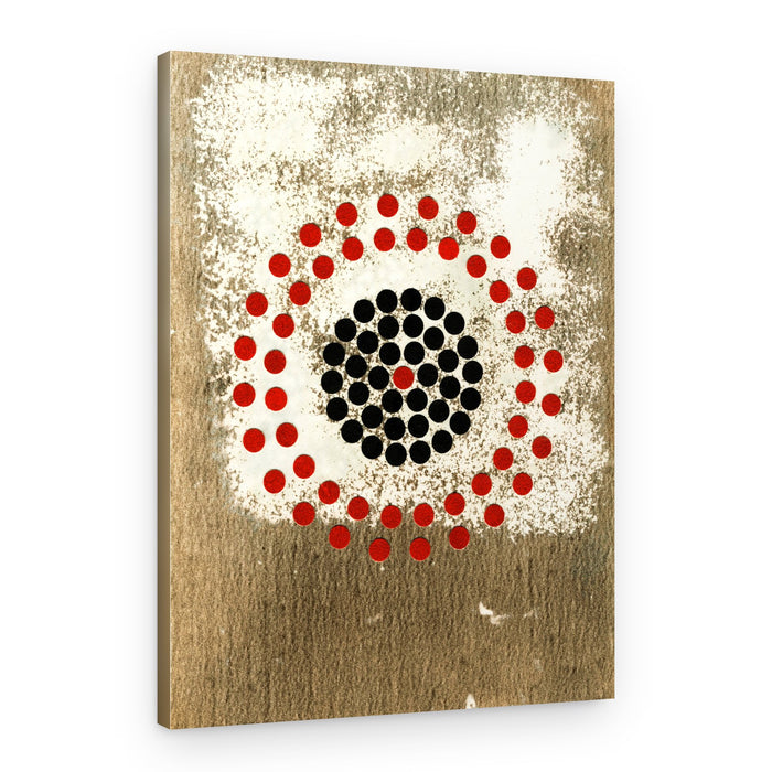 Abstract Concentric Dots – Canvas Print