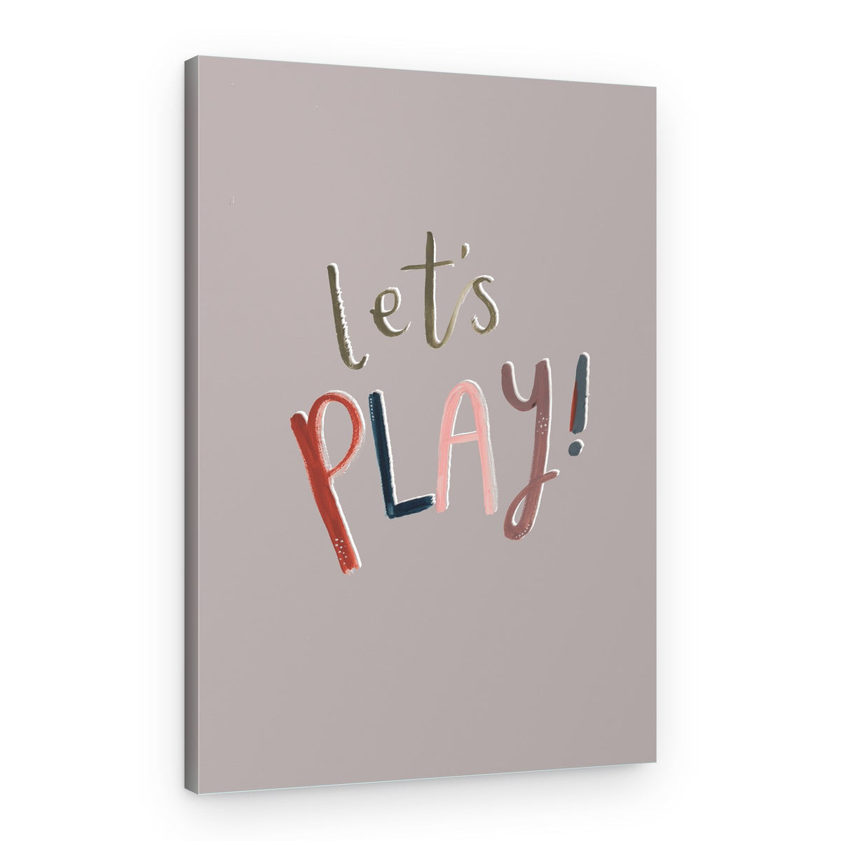 Playful Let's Play – Canvas Print