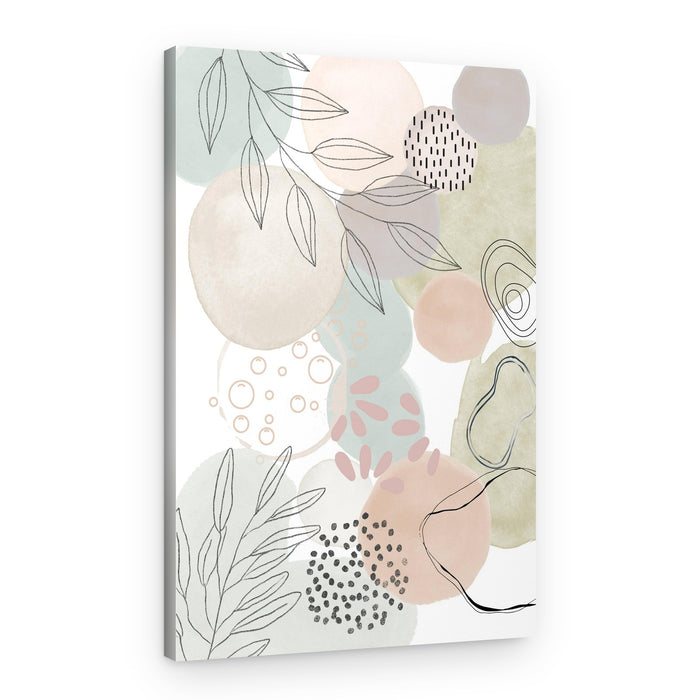 Soft Abstract Botanicals – Canvas Print