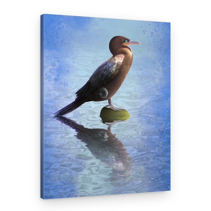 Serene Water Bird – Canvas Print