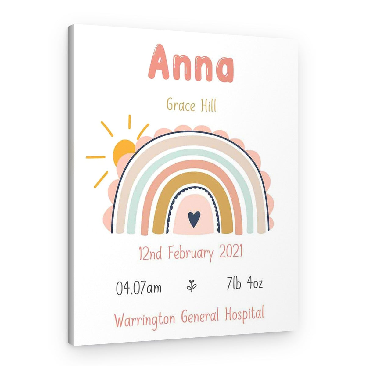 New Baby Custom Canvas Print – Canvas Print
