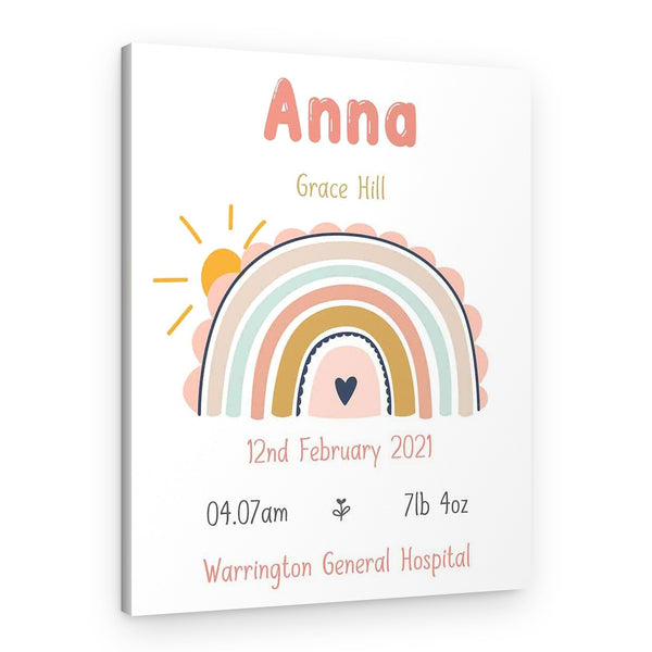 New Baby Custom Canvas Print