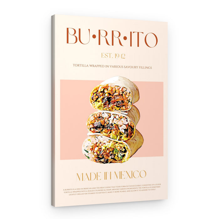Stacked Mexican Burritos – Canvas Print