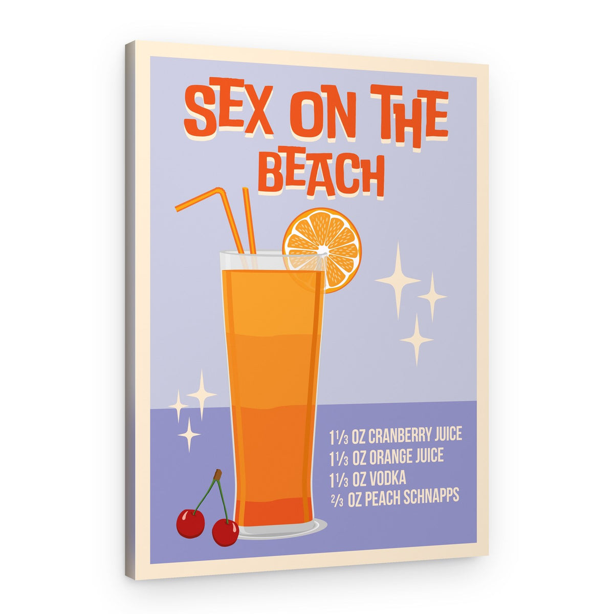 Sex On The Beach Recipe – Canvas Print