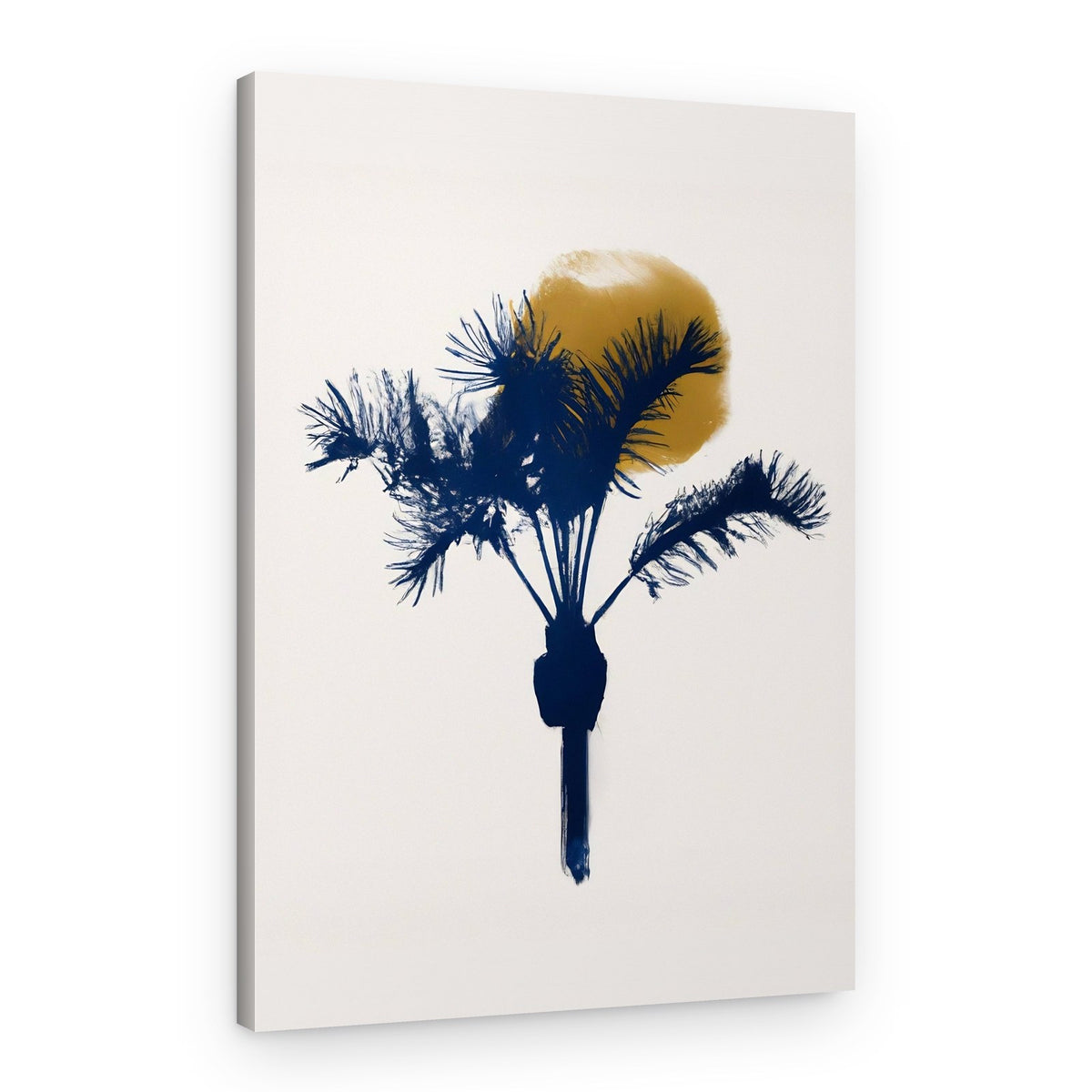 Golden Sun Palm – Canvas Print