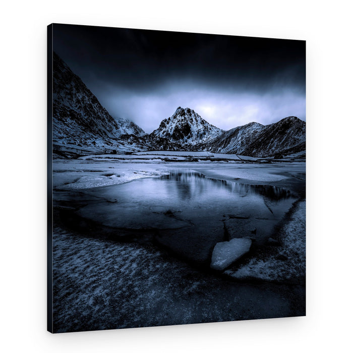 Frozen Mountain Reflection – Canvas Print