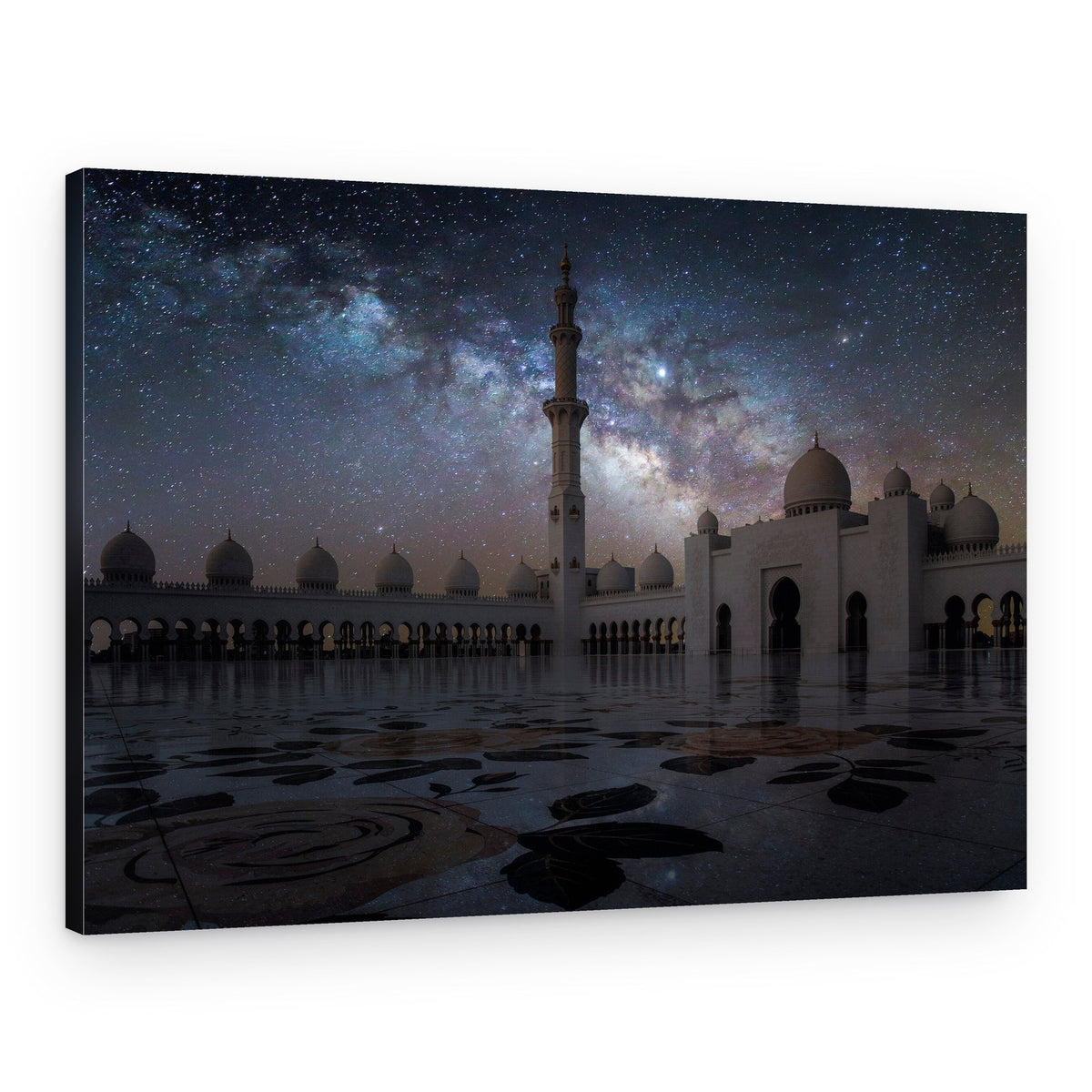 Milky Way Mosque Night – Canvas Print