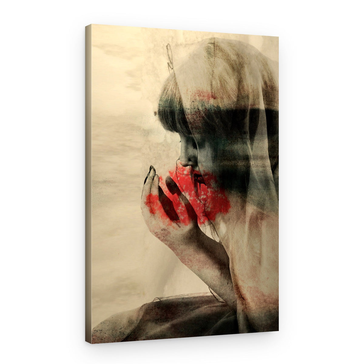Haunting Red Hands – Canvas Print
