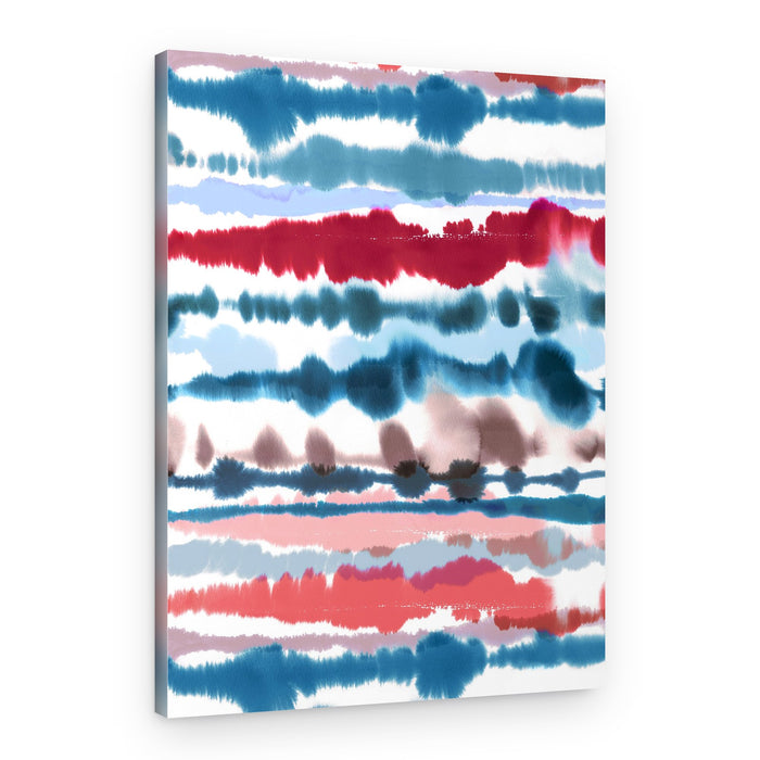 Fluid Watercolor Stripes – Canvas Print