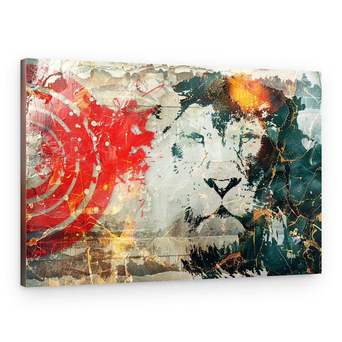 Urban Lion Target – Canvas Print