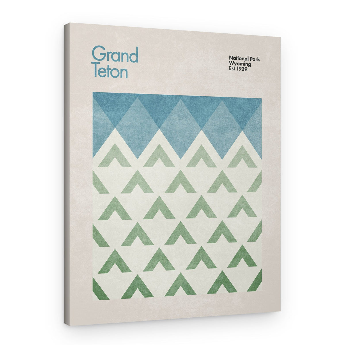 Geometric Peaks – Canvas Print