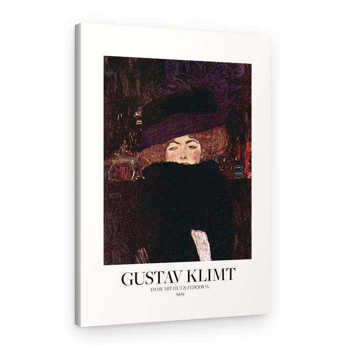 Dame Mit Hut Und Federboa (1909) Poster – Canvas Print