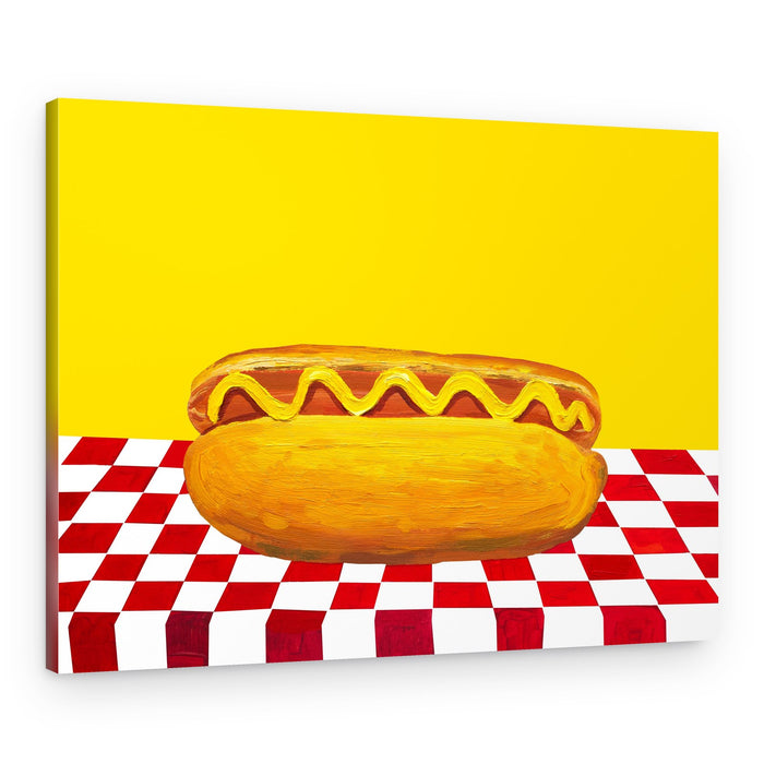 Classic Hot Dog – Canvas Print
