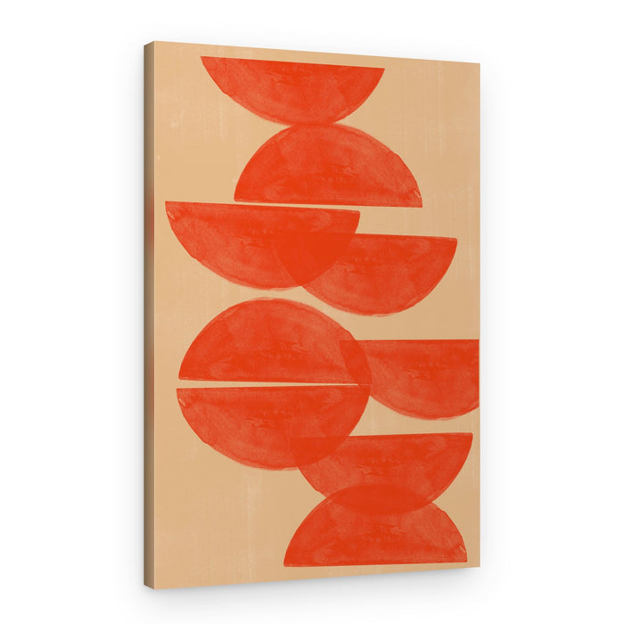 Crimson Symmetry – Canvas Print