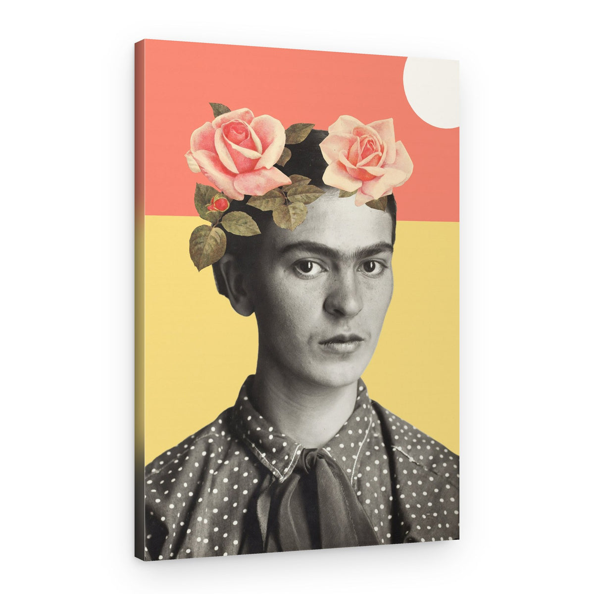 Woman with Flower Crown – Canvas Print