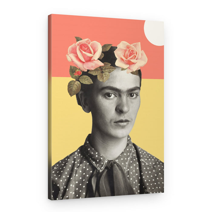 Woman with Flower Crown – Canvas Print
