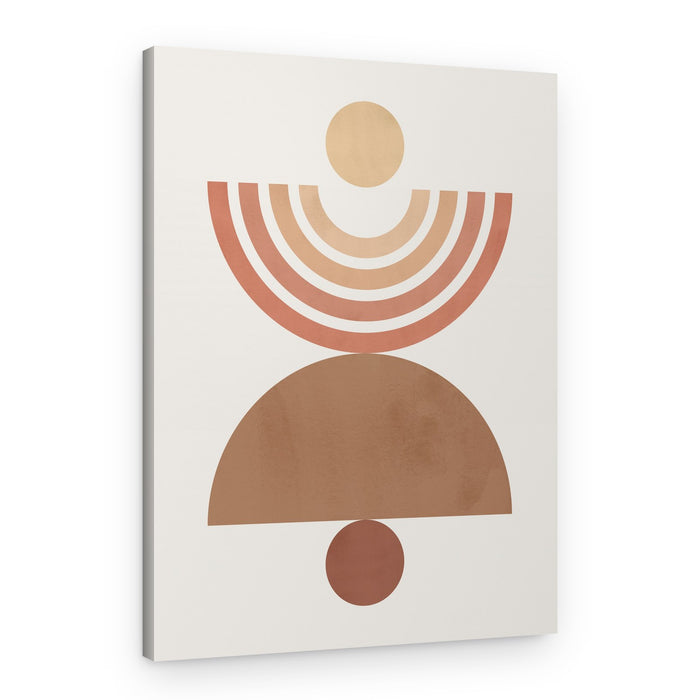 Earthy Geometric Balance – Canvas Print