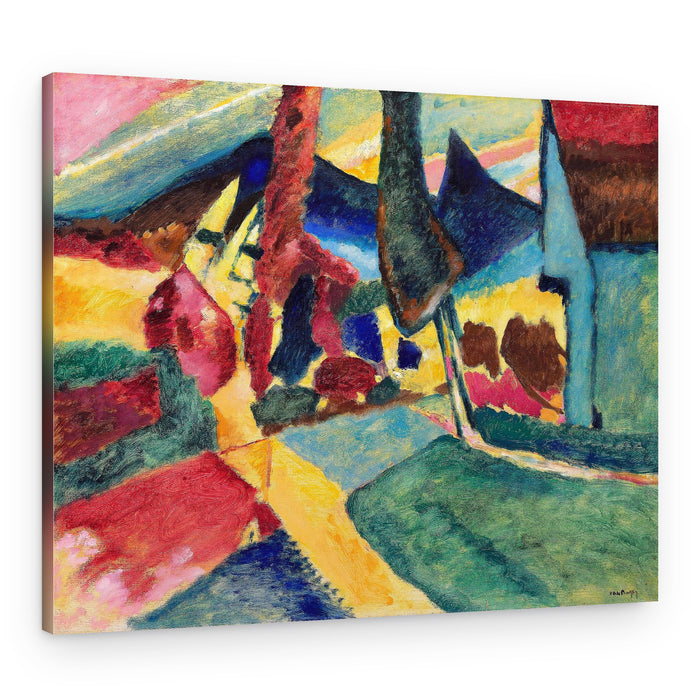 Landscape With Two Poplars (1912) – Canvas Print