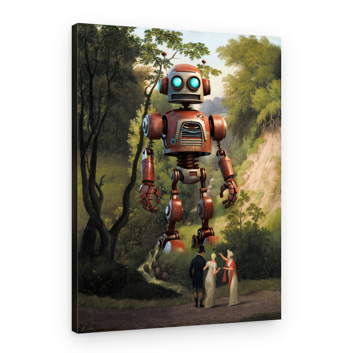 Giant Robot Pastoral – Canvas Print