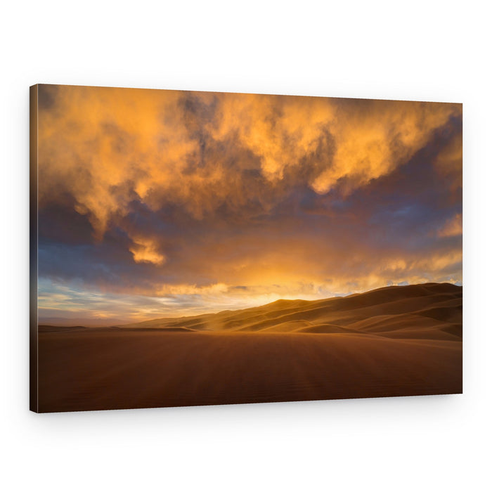 Desert Dunes Golden Sky – Canvas Print