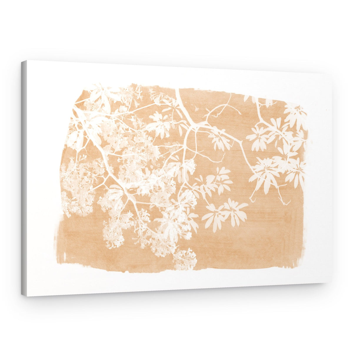 Orange Tree Foliage Silhouette – Canvas Print