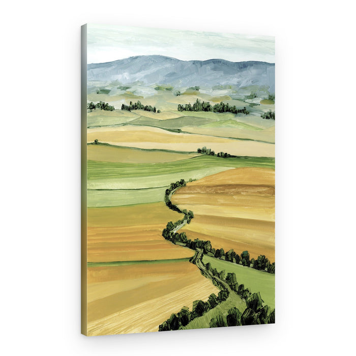 Golden Fields Path – Canvas Print