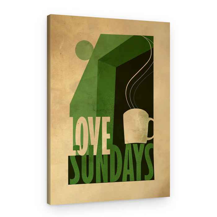 Love Sundays Coffee Mug – Canvas Print
