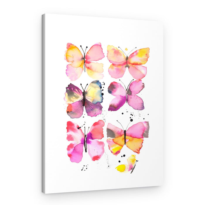 Colorful Watercolor Butterflies – Canvas Print
