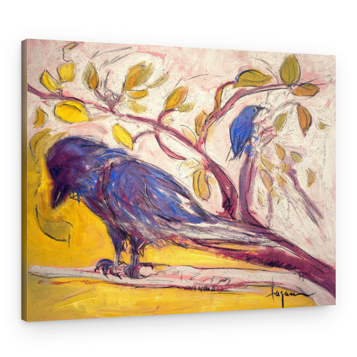 Radiant Raven's Horizon – Canvas Print