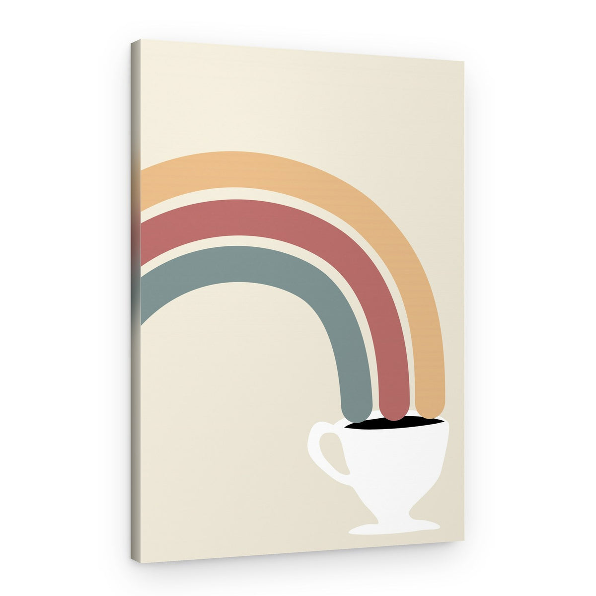 Morning Rainbow Coffee – Canvas Print
