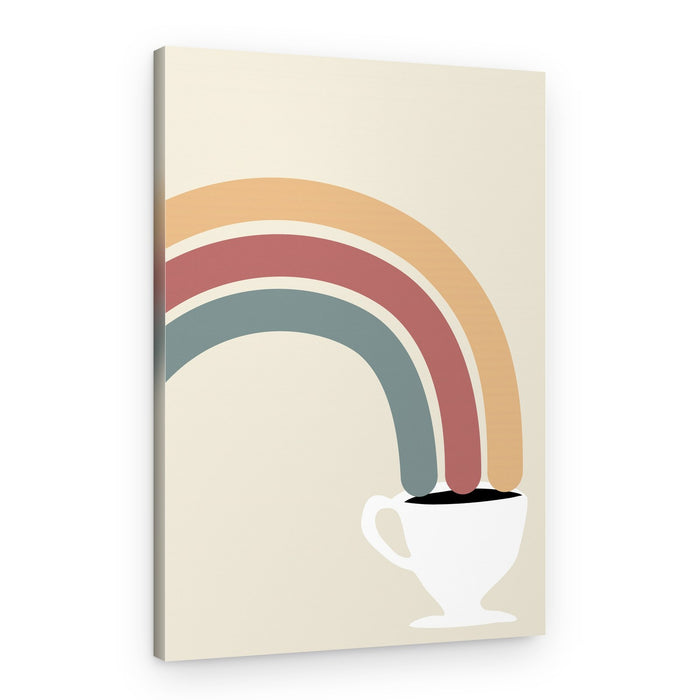 Morning Rainbow Coffee – Canvas Print