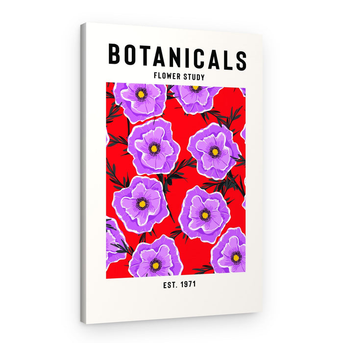 Botanical Flower Study – Canvas Print