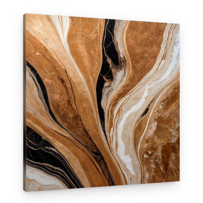 Earthy Agate Swirls – Canvas Print