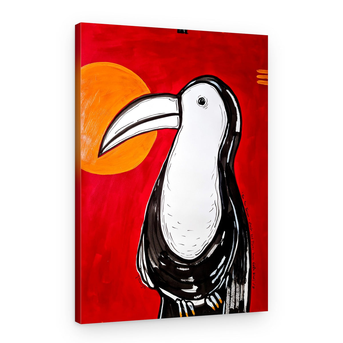 Bold Toucan Sunset – Canvas Print