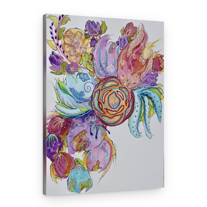 Whimsical Floral Fantasy – Canvas Print