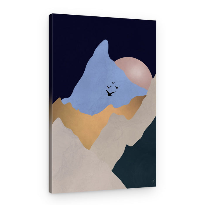Serene Mountain Flight – Canvas Print