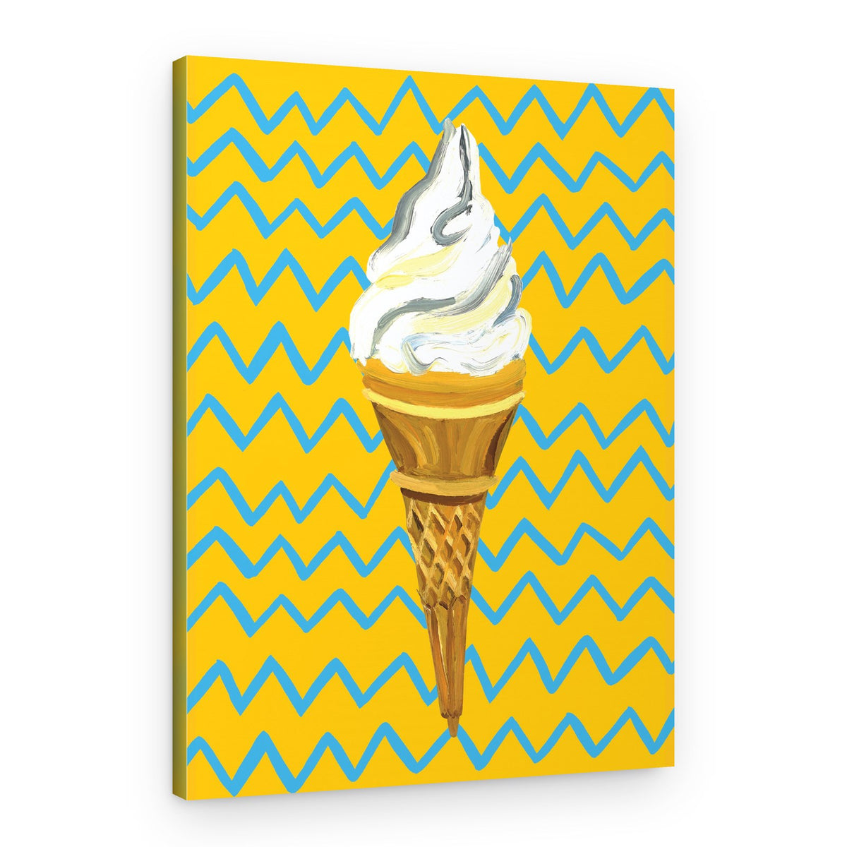 Sweet Soft Serve Cone – Canvas Print