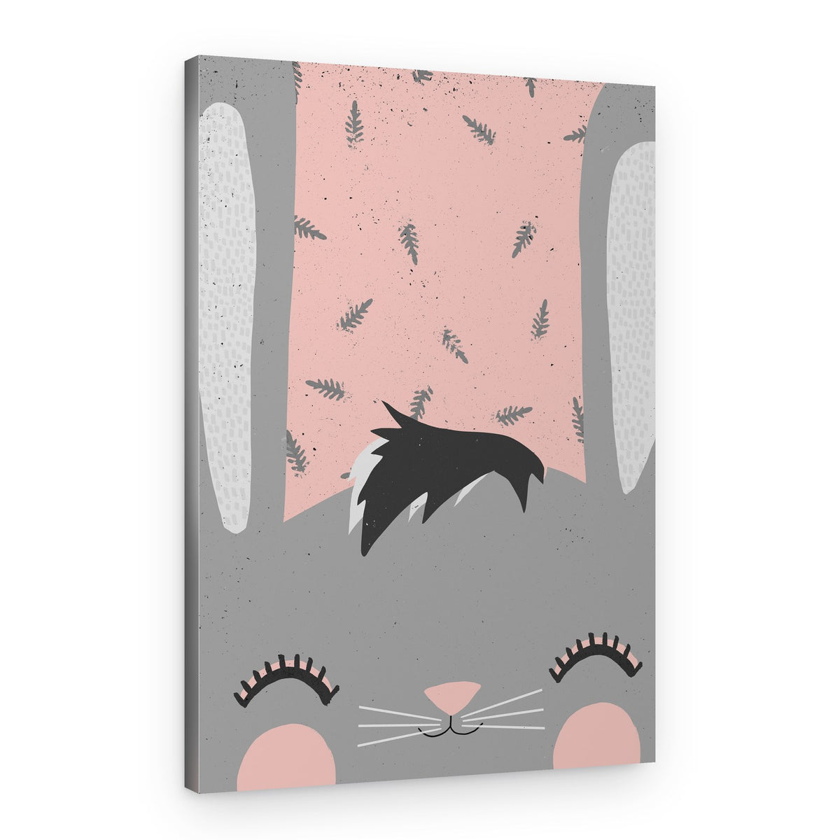 Whimsical Bunny Bliss – Canvas Print