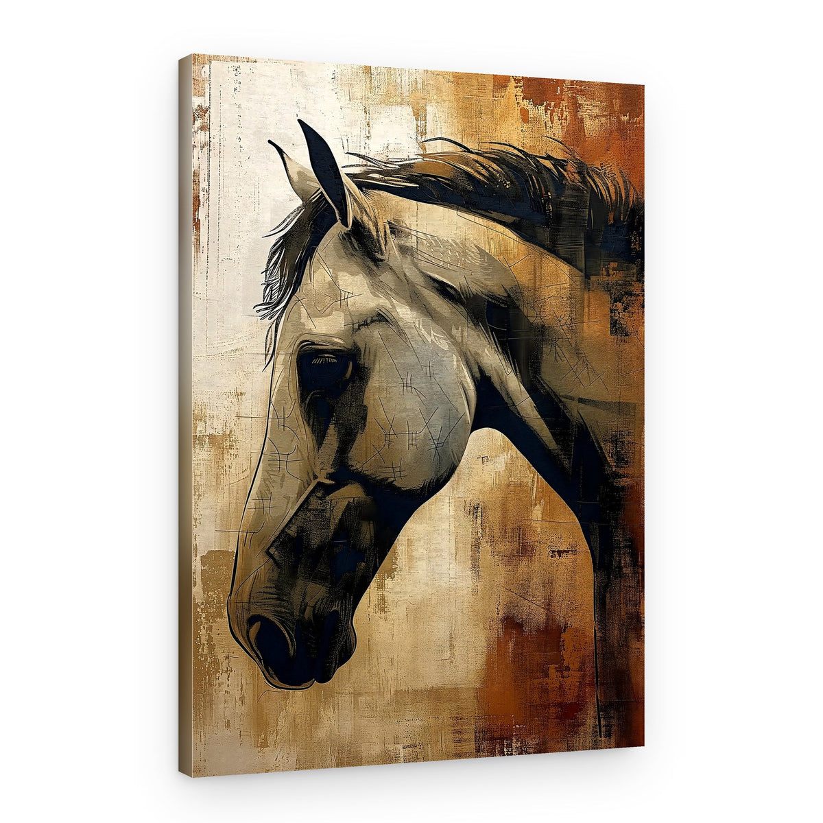 Textured Horse Spirit – Canvas Print