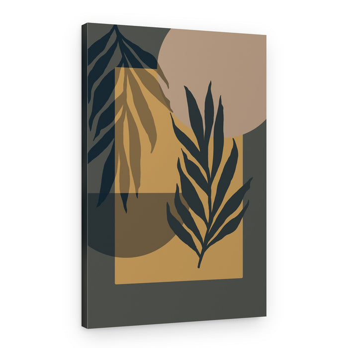Abstract Palm Leaves – Canvas Print