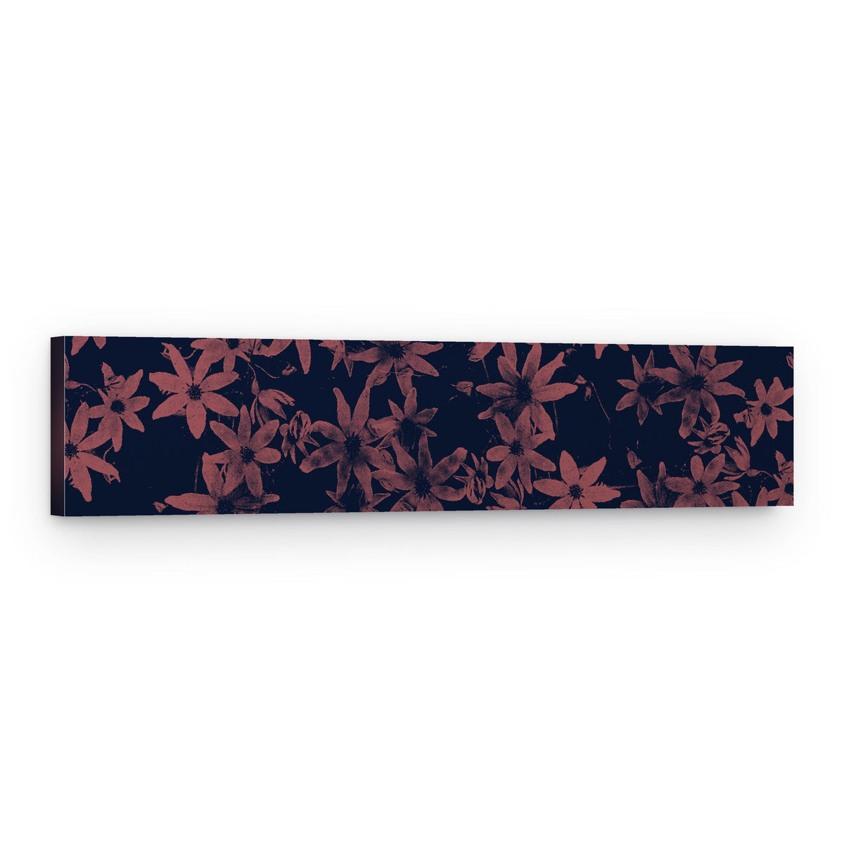Dusky Terracotta Blooms – Canvas Print