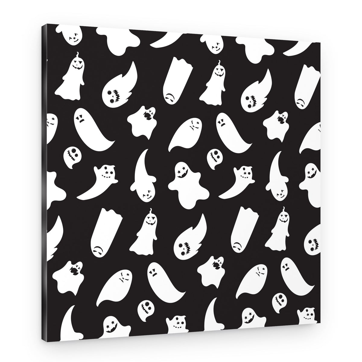 Spooky Ghost Pattern – Canvas Print