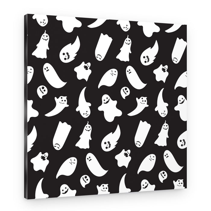 Spooky Ghost Pattern – Canvas Print