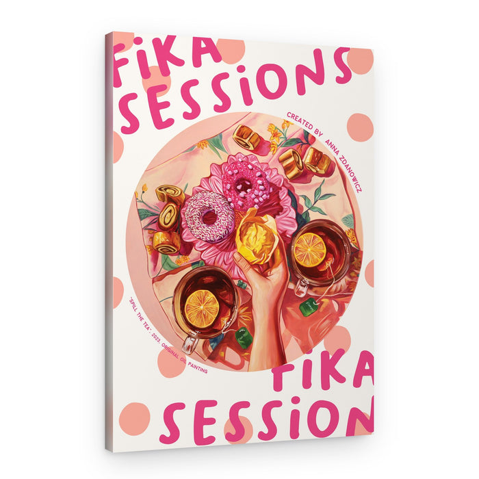 Fika Tea Session – Canvas Print