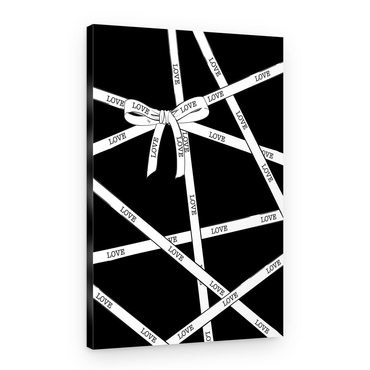 Tangled Love Ribbons – Canvas Print
