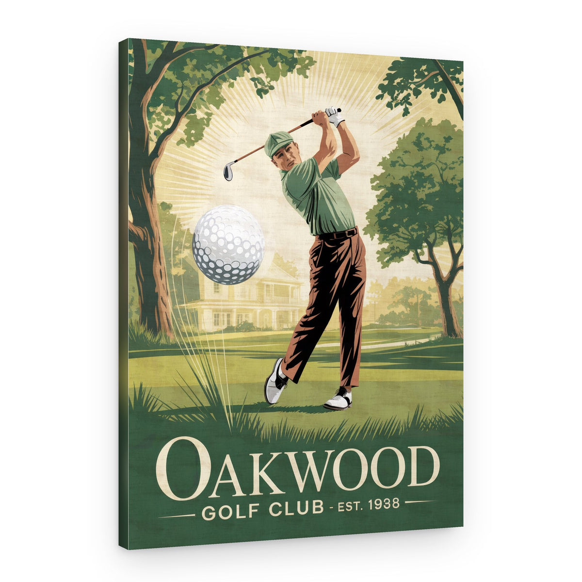 Classic Golf Swing – Canvas Print