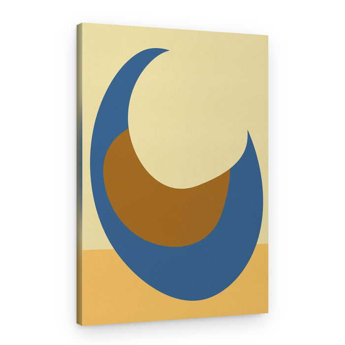 Blue Brown Embrace – Canvas Print