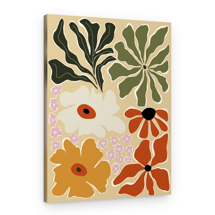 Abstract Floral Bloom – Canvas Print