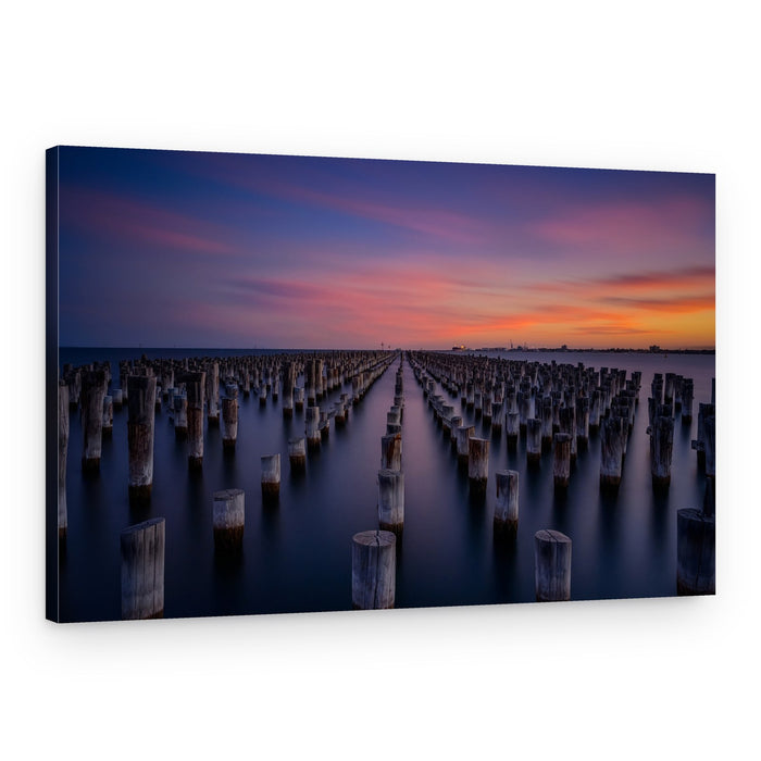 Colorful Pier Sunset – Canvas Print